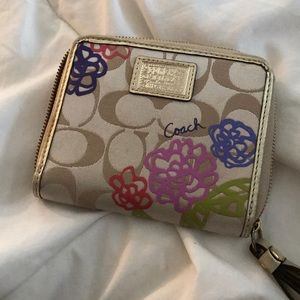 Floral Print Coach Wallet